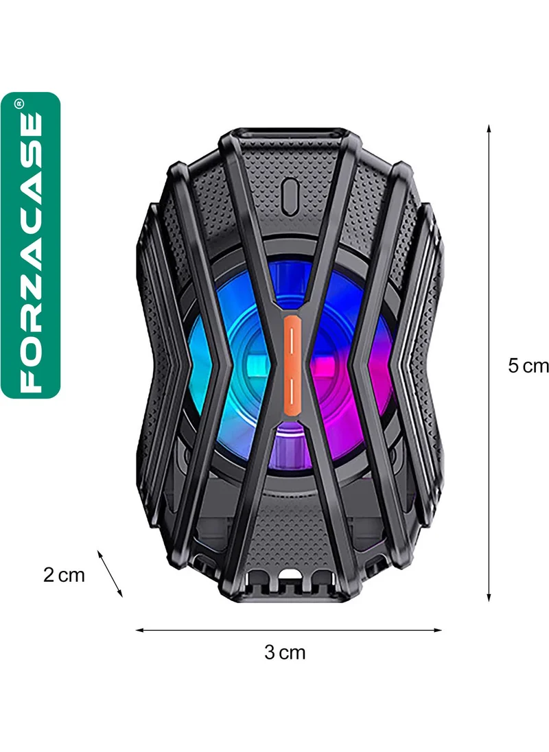 Forzacase 5000 Rpm Wired Lighted Mobile Phone Cooler Anti-Heat Fan - FC596