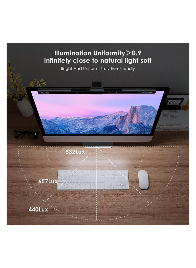 Generic - Monitor Light Bar Quntis Computer Lamp, Screen for Eye Caring, e-Reading LED with Auto-Dimming & Stepless Hue Adjustment, Touch Control, No Screen Glare Space Saving - Image 1