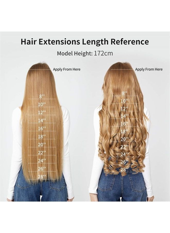 REECHO - 20" 1-Pack 3/4 Full Head Curly Wave Clips in on Synthetic Hair Extensions Hairpieces for Women 5 Clips 4.5 Oz per Piece - Wine red - Image 1
