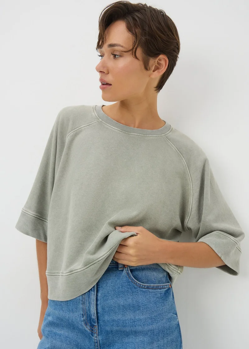 Matalan Sage Acid Wash T-Shirt