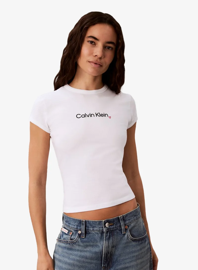 Calvin Klein Jeans Slim Heart Logo T-shirt