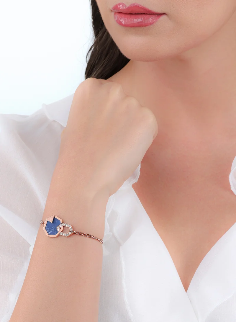 Police  Geo Rose Gold Stainless Steel Chain Bracelet for Women for Women | Best Price UAE