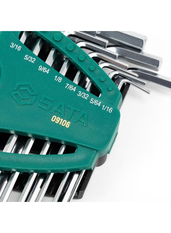SATA GL09106 12-Piece SAE Long Ball Point Hex Key Set - Image 5