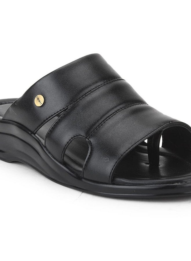 LIBERTY MEN 7123-510 BLACK SLIPPER - 10 UK - Image 5