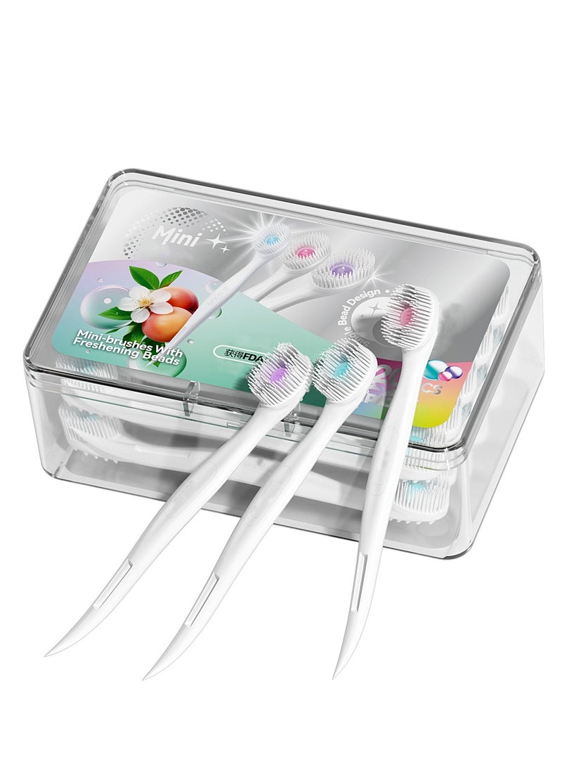 Generic 20 Pcs Disposable Toothbrushes with Toothpaste and Pick for Work or Travel, Mini Travel Toothbrushes, Mixed Flavor  - Image 1
