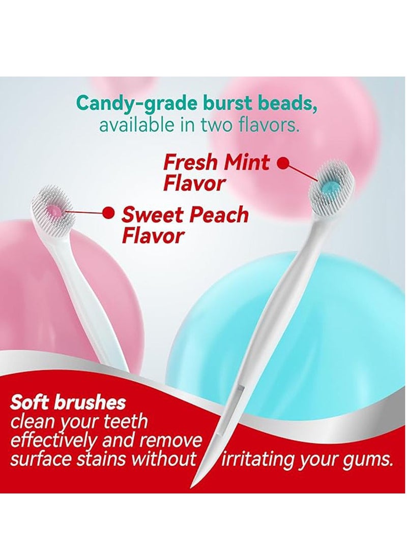 Generic - 20 Pcs Disposable Toothbrushes with Toothpaste and Pick for Work or Travel, Mini Travel Toothbrushes, Mixed Flavor - Image 1