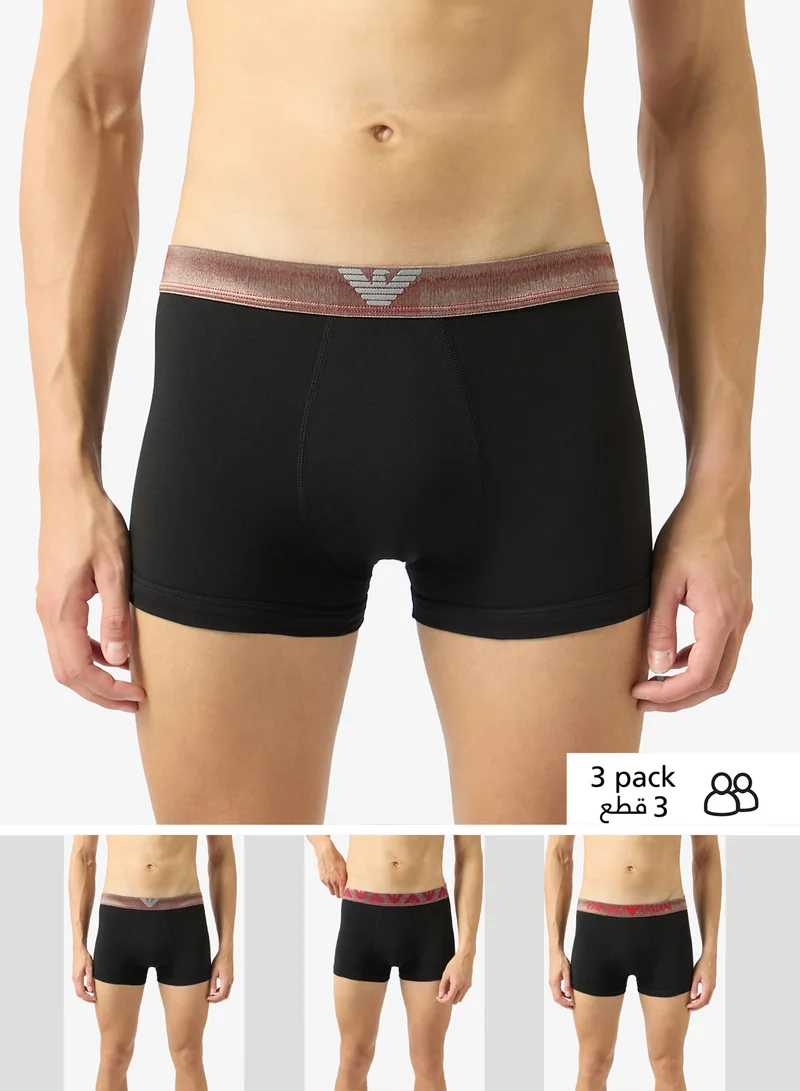 امبوريو ارماني 3 Pack Of Logo Boxers