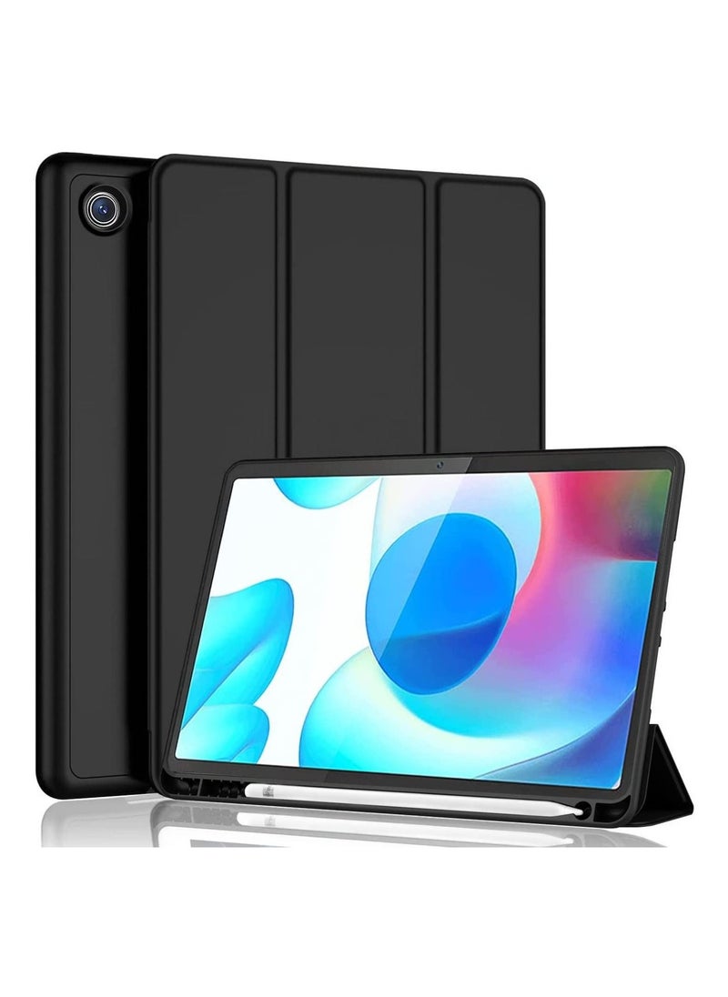 Generic Smart Case for Samsung Galaxy Tab a7 Case 10.4 Inch 2022 2020 (SM-T509 T500 T503 T505 T507) with Pencil Holder, Soft TPU Smart Stand Back Cover Auto Wake/Sleep Feature - Black  - Image 1