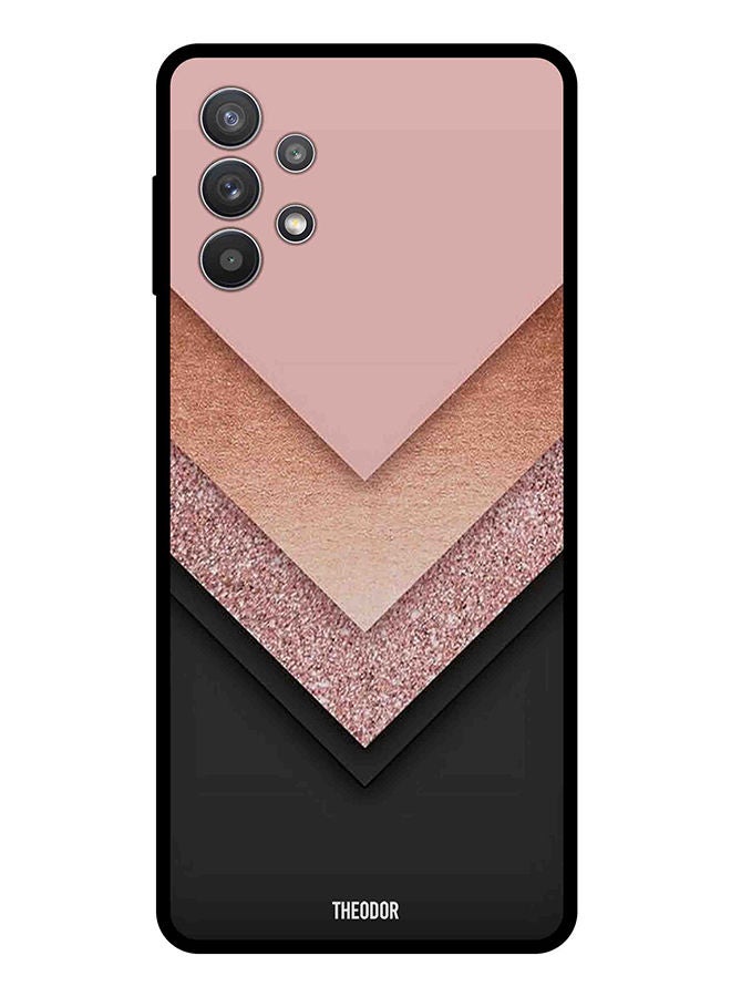 Theodor Protective Case Cover For Samsung Galaxy A32 5G black golden & pink - Image 1