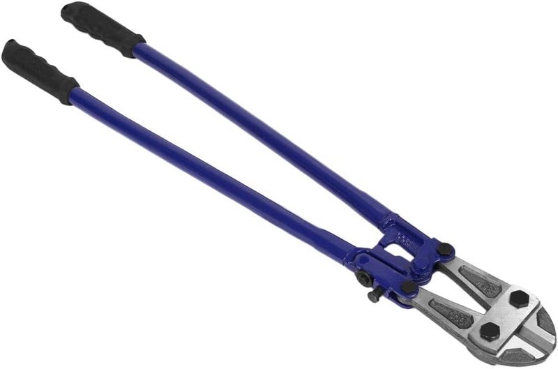 كلاراكو قاطع براغي مقاس 35 بوصة، قاطع براغي فولاذي شديد التحمل، أداة قطع أسلاك بقفل سلسلة مع قبضة مطاطية ناعمة وشفرة من الفولاذ المقاوم للصدأ لقطع مسامير السلسلة ومسامير القضبان الملولبة - Image 1