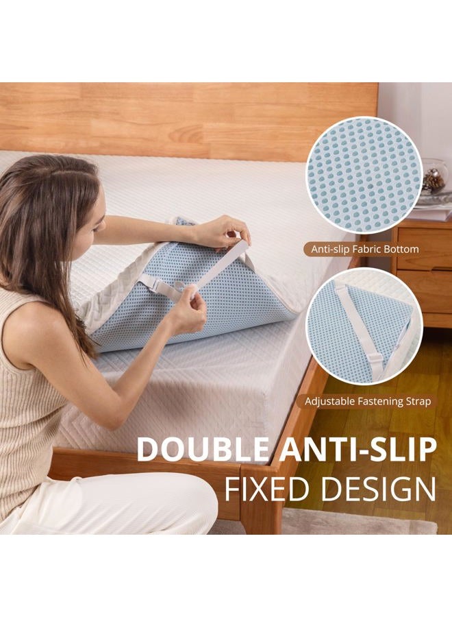 MLILY 4 Inch Gel Memory Foam Mattress Topper Twin XL Size, Cooling Bed Topper for Pressure Relief with Removable Breathable Soft Cover, CertiPUR-US Certified - Image 5