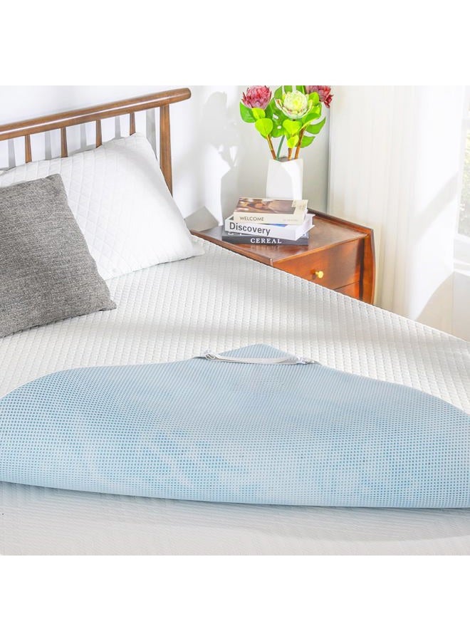 MLILY 4 Inch Gel Memory Foam Mattress Topper Twin XL Size, Cooling Bed Topper for Pressure Relief with Removable Breathable Soft Cover, CertiPUR-US Certified - Image 1