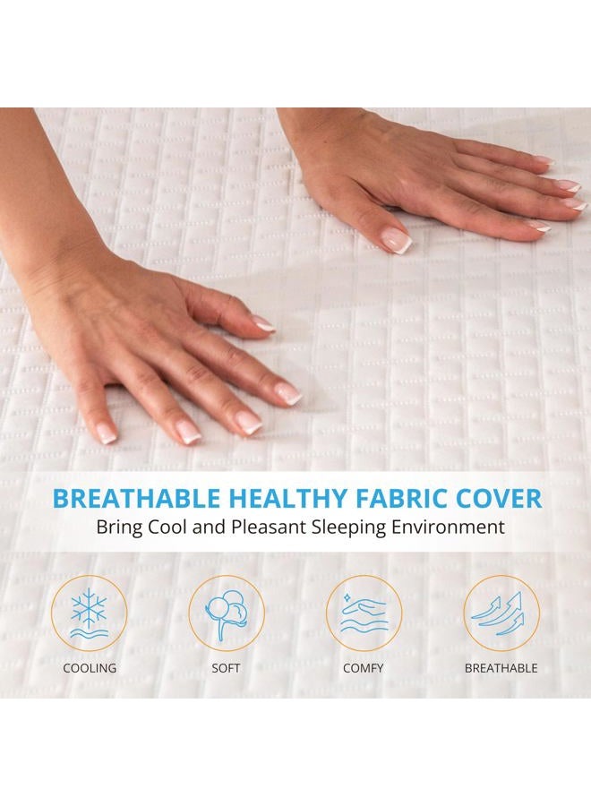 MLILY 4 Inch Gel Memory Foam Mattress Topper Twin XL Size, Cooling Bed Topper for Pressure Relief with Removable Breathable Soft Cover, CertiPUR-US Certified - Image 3
