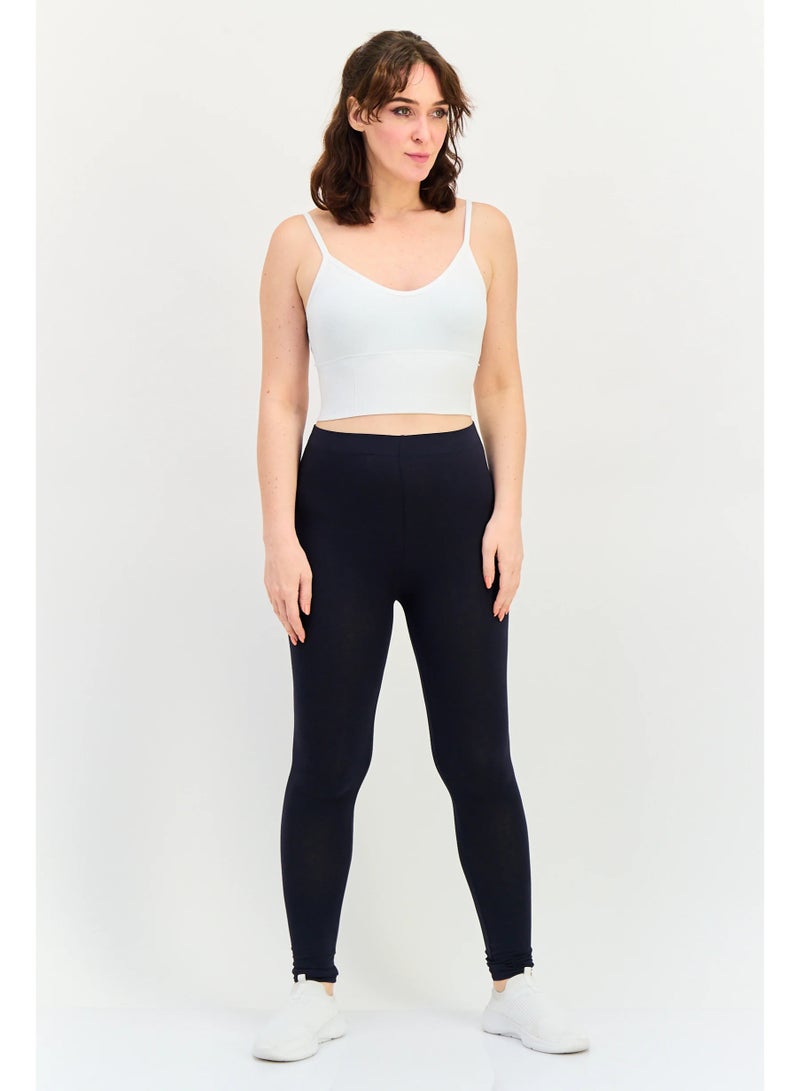 FOREVER 21 Women's Black Full-Length Leggings - Image 4