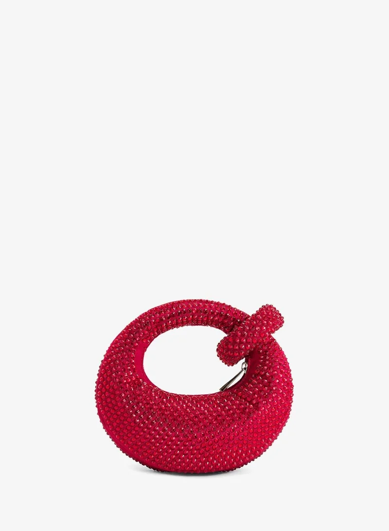 JW PEI Abacus  artificial crystal mini top handle bag