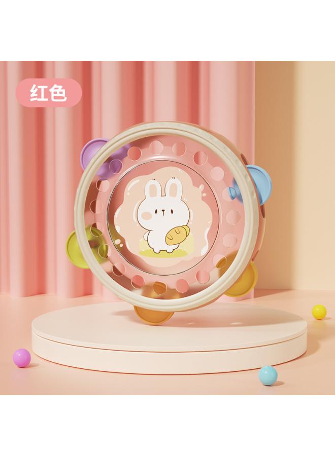 Baby Hand Drum Rattle Drum Educational Toy Hand Drum 0-3 Years Old Baby Fun Interactive Musical Trument Music Toy
