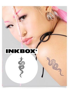 inkbox Inkbox Temporary Tattoos, Semi-Permanent Tattoo, One Premium Easy Long Lasting, Water-Resistant Temp Tattoo with For Now Ink - Lasts 1-2 Weeks, Kibosh, 5 x 2 in  - Image 2