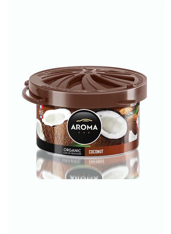 Aroma ORGANIC Car Air Freshener Coconut 