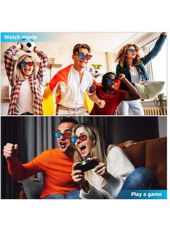 Furtey 3D Glasses for Dimensional Anaglyph TV Movie  - Image 5