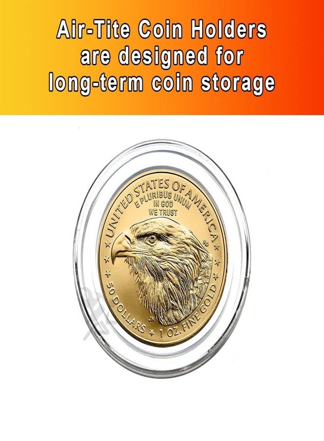 OnFireGuy 20pcs 32.7mm Direct Fit "H32" Coin Holders & Capsule Tube with Red Cap Lid for 1oz Gold Eagles | Capsules & Storage Tube for American Gold Eagles, 1oz Gold Buffalo, 1oz Gold Britannia - Image 3