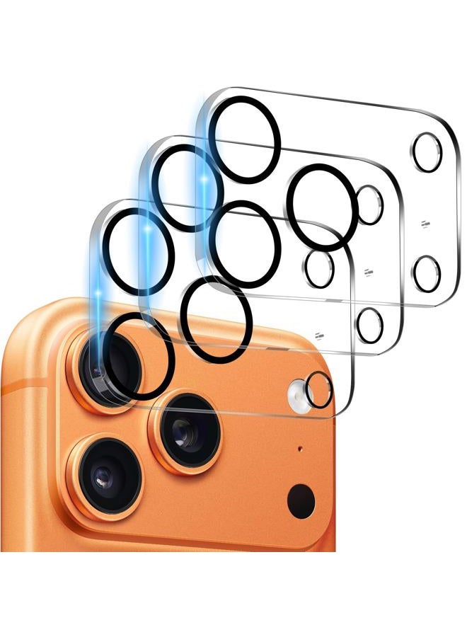 Dengduoduo 3 Pack Camera Lens Protector for iPhone 17 Pro, Tempered Glass, Ultra HD, 9H Hardness, Anti-Scratch, Case Friendly, Easy to Install [No Affect on Night Shots] - Image 1