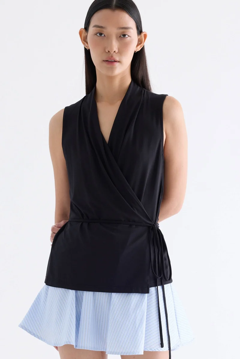 ذا اديتورز ماركت Verda Wrap-Tie Top