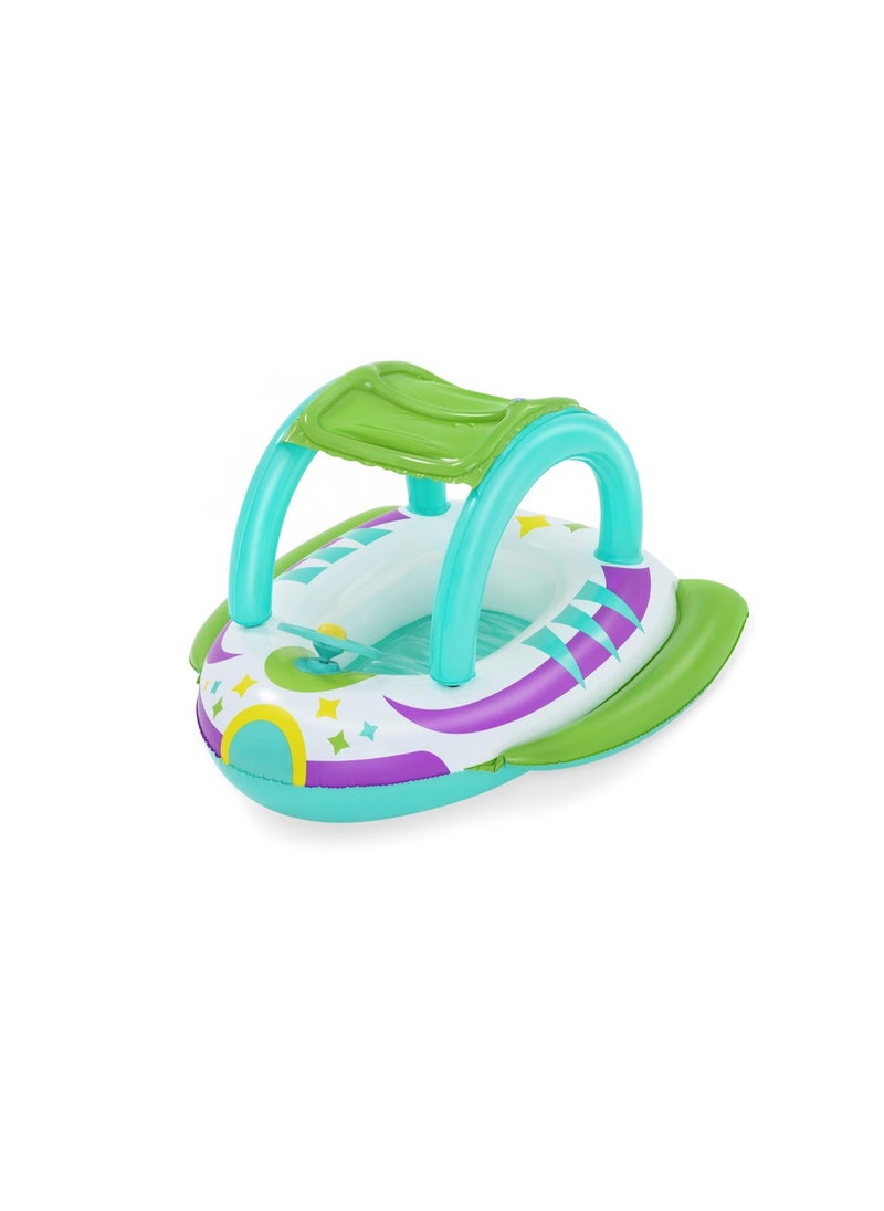 Bestway Bestway® 42" x 44"/1.07m x 1.12m Space Splash Shaded Baby Boat  - Image 1