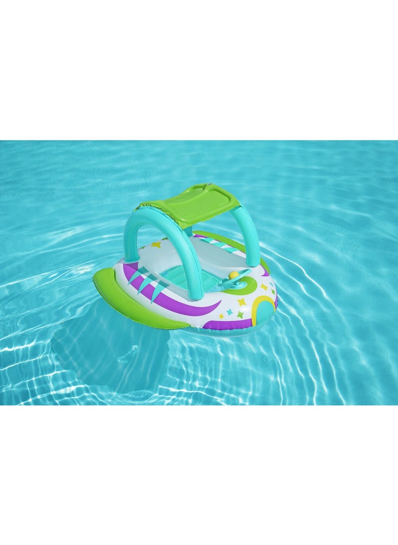 Bestway Bestway® 42" x 44"/1.07m x 1.12m Space Splash Shaded Baby Boat  - Image 5