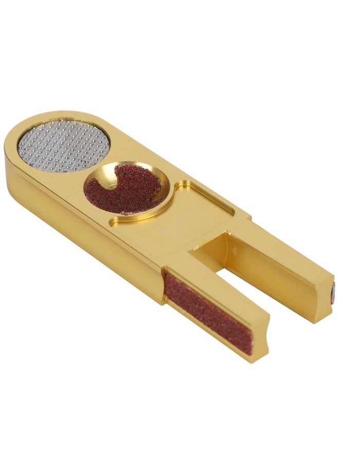 Thoraya Aluminium Alloy Multifunction Gold U shape Billiards Pool Cue Tip Trimmer Shaper Burnisher Snooker Repair Supplies Tool(Silver Sign )  - Image 3
