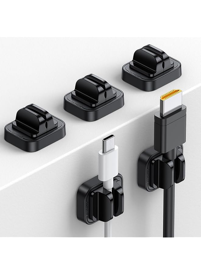 erorex 5Pack Cable Spring Holder Clips Cord Organizer For Desk Adjustable Clip Wire Organizer Phone Usb Charger Holder Management Wall Car Desktop Nightstand - Image 1