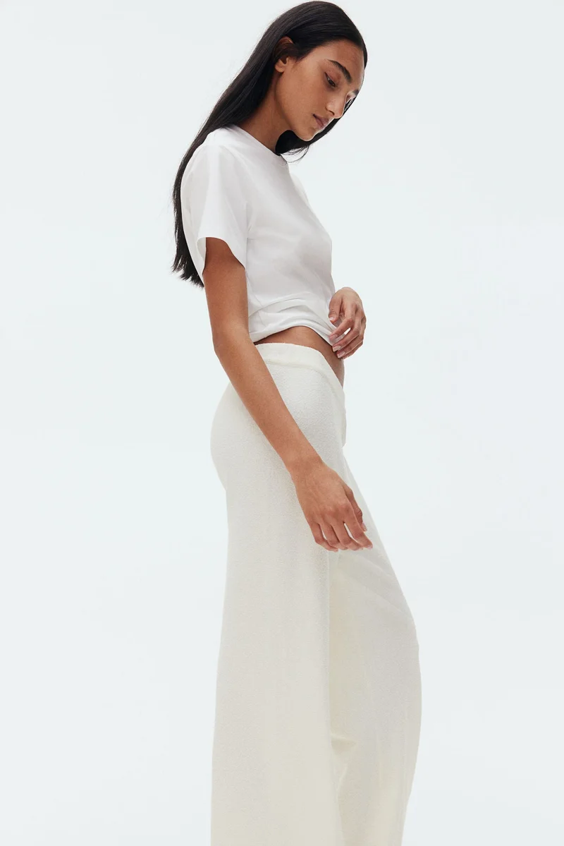 H&M Bouclé-knit trousers