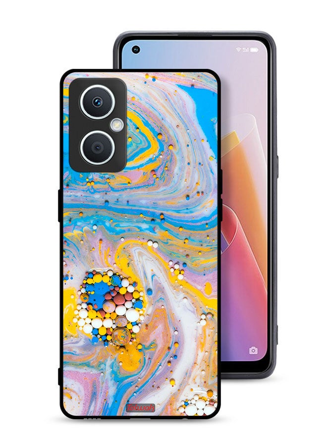 Tolwak Oppo A96 5G (China) Protective Case Cover Gems Colorful Abstraction - Image 1
