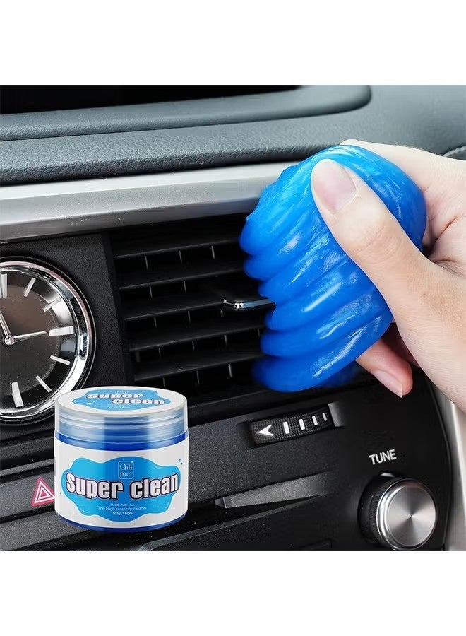 Car Cleaning Gel Detailing Putty,Automotive Interior Cleaning Slime,Car Vent Cleaning Kit for Car and Keyboard,Putty Cleaning Car Accessories Blue - Image 1