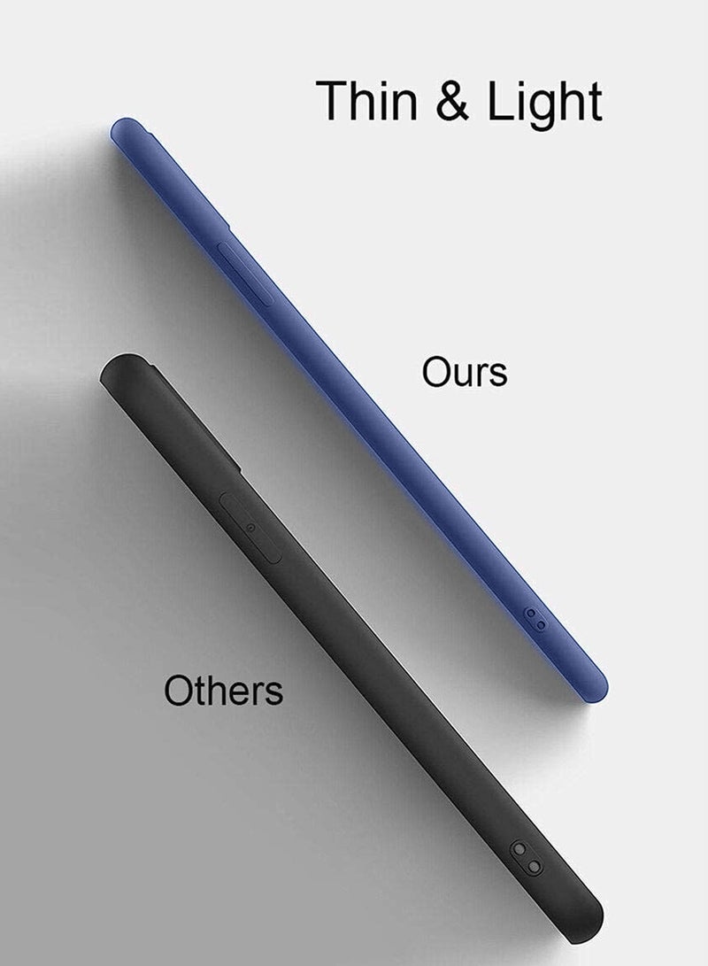 Wtech Silicone TPU With Card Holder Case Cover For Infinix Note 40 Pro 4G / 5G 2024 Navy Blue - Image 5