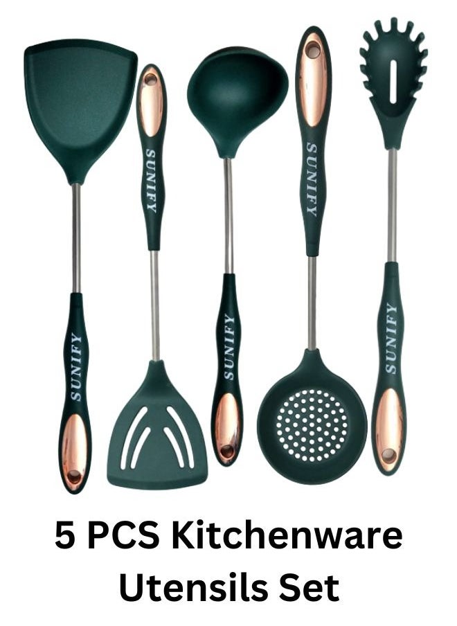 5pcs silicone cookware set  with Stainless Steel Handle - pzsku/Z91D70CB6B906BC59B352Z/45/_/1731921264/f71be0cb-22df-4c79-ba1a-776cc109388c