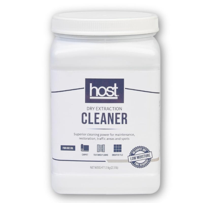 HOSTÂ® Dry Extraction Cleaner - Natural, Non-Toxic, Biodegradable Cleaning Compound for Carpets, Grouted Tile, and Textured Floors - Low Moisture Formula, Safe for People & Pets, 2.5 lb Shaker Jar - Image 1
