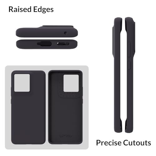 SPRIG Compatible with Moto Edge 50 Pro Premium SilkTone Back Cover Drop Tested Shock Proof Mobile Case for Men, Women, Boys and Girls with Camera Protection (Charcoal Grey) - Image 3