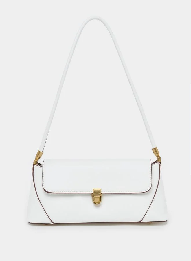 Styli Shoulder Bag with Buckle Closure Detail