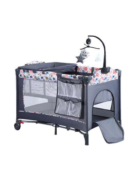 Portable Crib for Baby, Portable Baby Playpen with Detachable Bassinet and Changing Table