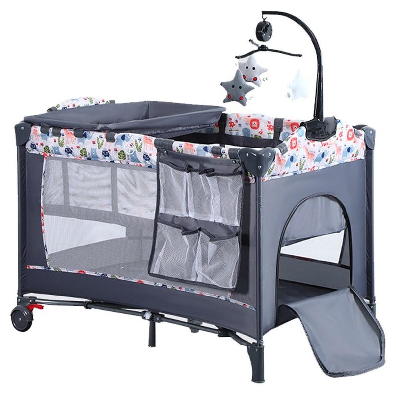 ما بيبي سرير محمول للطفل، محمولة طفل لعبة مع قابلة للفصل باسينيت وتغيير الجدول - Image 1