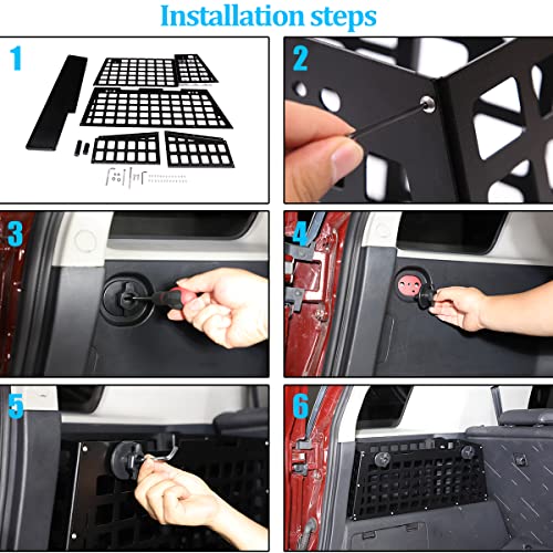 HAPPYHORSE For Toyo-ta FJ Cruiser 2007-2021 trunk, sundries organizer storage compartment storage box (Storage box B on the left side of the trunk) - Image 4