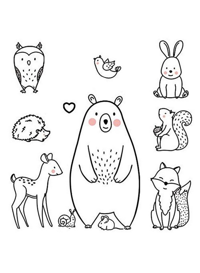 DEKOSH ديكور حضانة سفاري ملصقات حائط قابلة للإزالة للأطفال من الحيوانات الكبيرة لتزيين حضانة الأطفال وغرفة اللعب وغرفة نوم الأطفال - Image 1