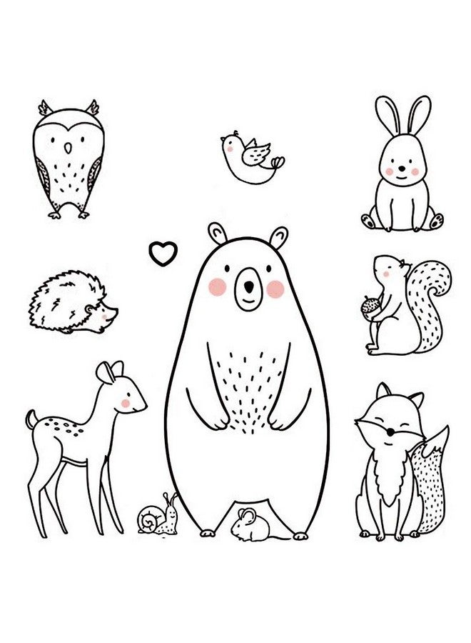 DEKOSH ديكور حضانة سفاري ملصقات حائط قابلة للإزالة للأطفال من الحيوانات الكبيرة لتزيين حضانة الأطفال وغرفة اللعب وغرفة نوم الأطفال - Image 2