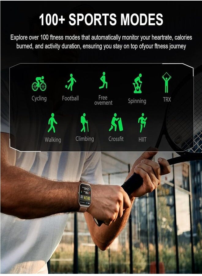 BLACK SHARK - GT3 Smartwatch 1.96 AMOLED Display, 100+ Sports Modes, Up to 10-Day Battery, Bluetooth Calling With ENC & IP68 Water Resistant (Dual Strap) - Silver - Image 1