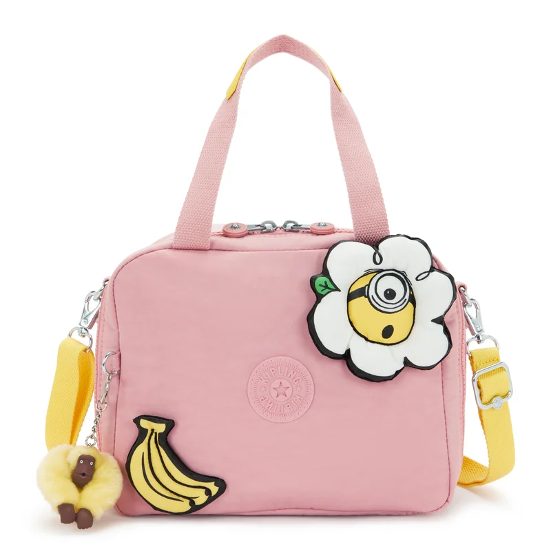 كيبلينغ Kipling  Miyo Print Pink Daisy Large LunchBag with Trolley Sleeve I8924-1MI