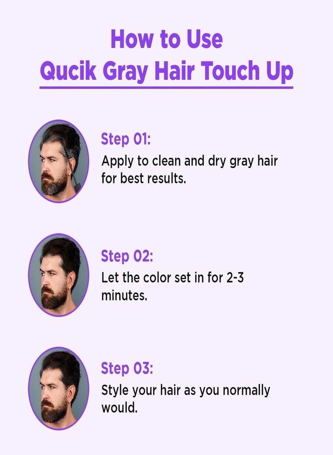 Orgatre Grey Hair Coverage Touch up Stick For Men Women & Frizz Free Hair Finishing Stick - Anti‑Frizz Hair Wax Wand for Flyaways | Non‑Sticky | Non‑Greasy Hold | Baby Hair Control & Edge Tamer (Combo Pack) - Image 5