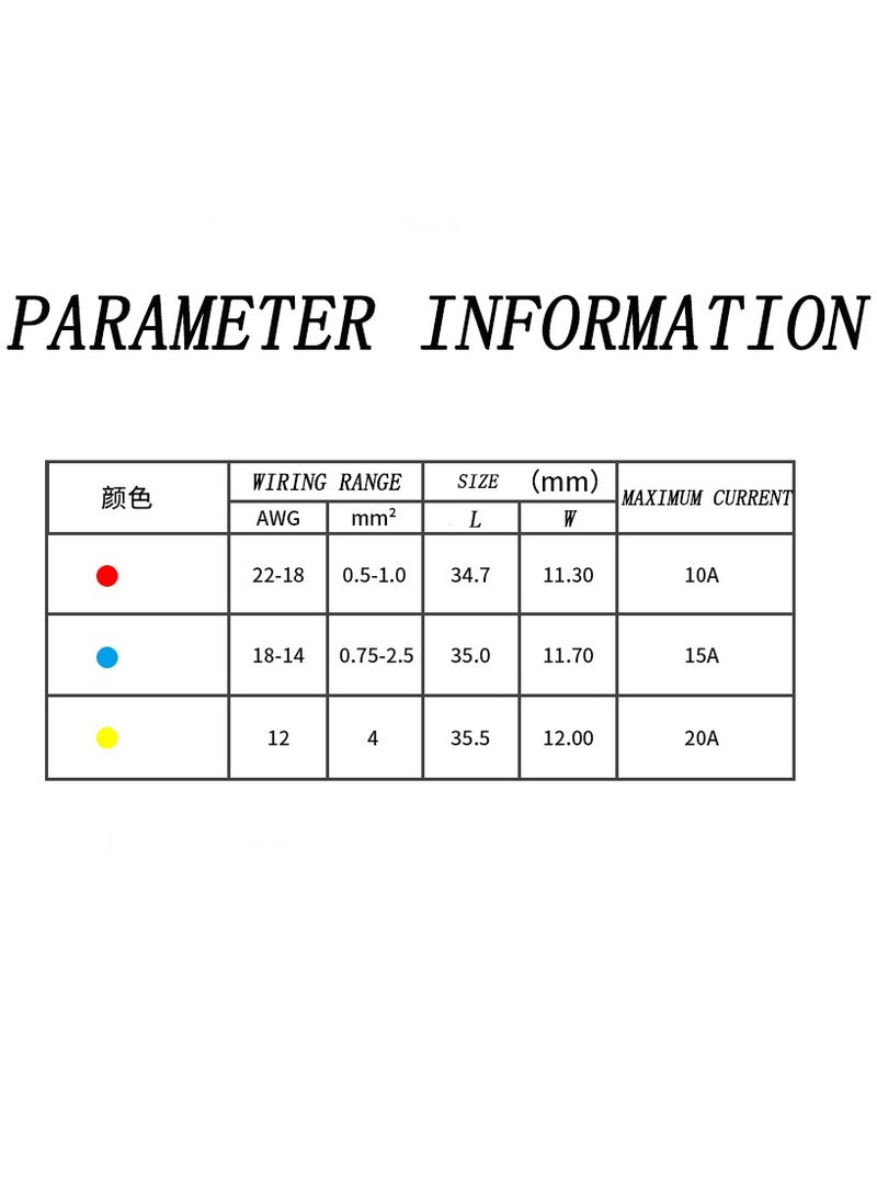 Zikra 120 T-Tap Wire Connector Terminal Insulation Male Quick Disconnect Spade Terminal Classification Kit - Image 5