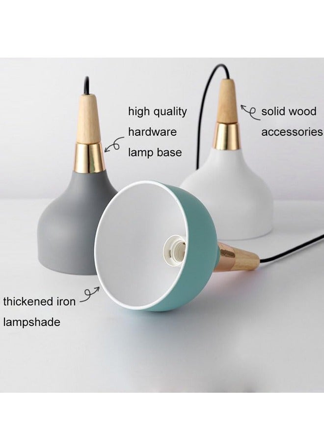 3pcs Pendant Ceiling Light with Bulbs Modern Macaron Nordic Hanging Ceiling Light with Adjustable Cord, Minimalist Pendant Lighting Adjustable Chandelier Decor Lamp for Dinning Room  - Image 5
