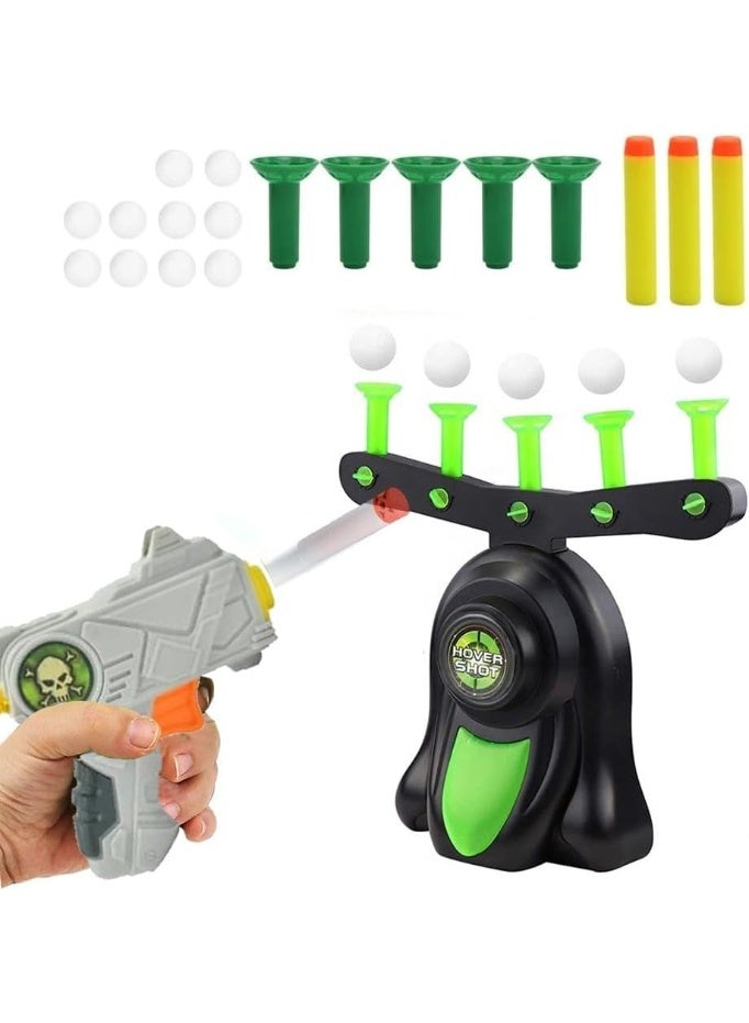 Hover Shot Floating Target Shooting Game for Kids – Foam Dart Blaster with 10 Floating Ball Targets – Air Hover Shooting Game – Interactive Target Practice Toy – Ages 8+ - Image 1
