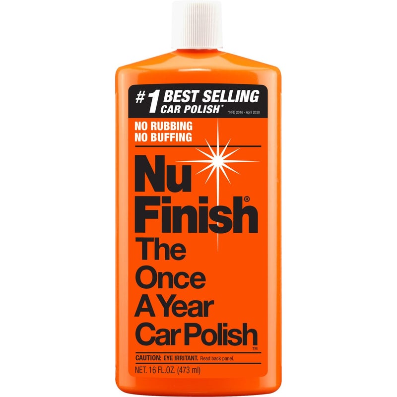 Nu Finish Car Polish, NF-76 Liquid Polish for Cars, Trucks, 16 Fl Oz Each - Image 1